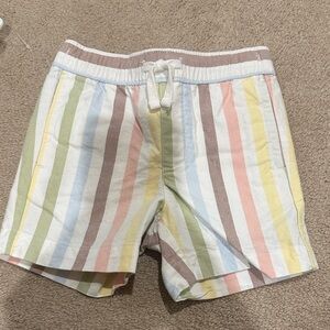 Janie and Jack Multicolor Striped Men's Athletic Shorts